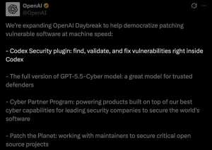 OpenAI Codex Security Plugin 深度评测：AI 一键扫爆代码漏洞，GPT-5.5-Cyber 满血版加持
